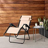 Los mejores  - AmazonBasics Silla Gravedad Cero- Beige